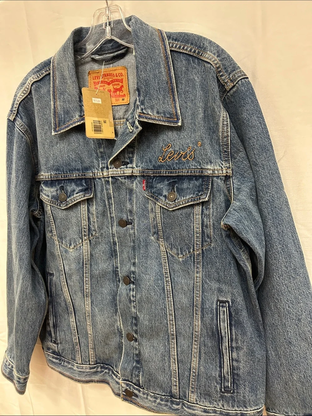 Levi's Blue Relaxed Trucker Jacket NWT Size: Medium